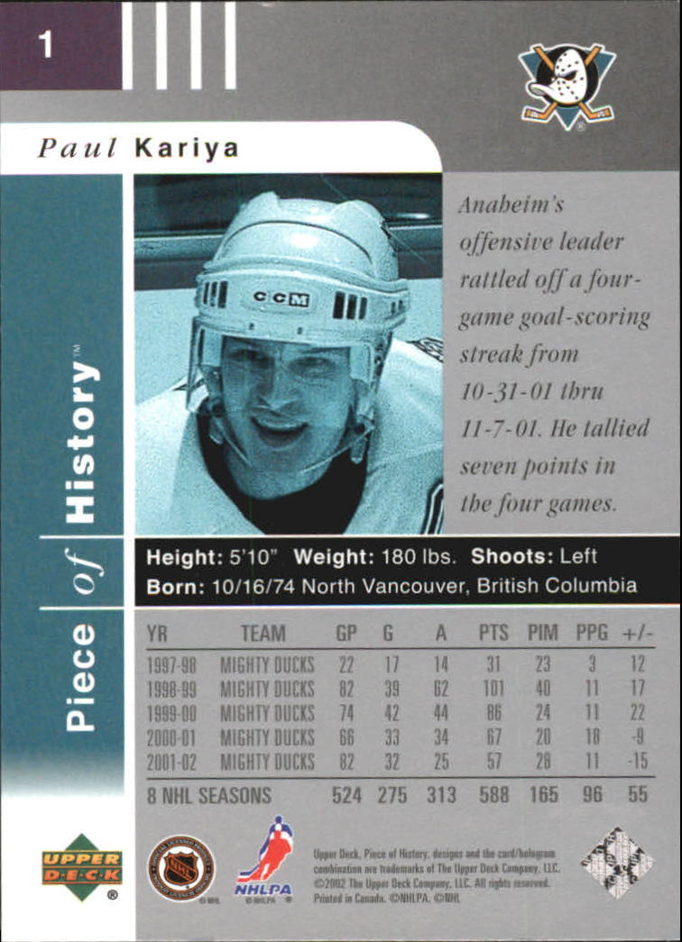 Miroslav Satan - Buffalo Sabres (NHL Hockey Card) 2002-03 Upper Deck Piece  of History # 8 Mint