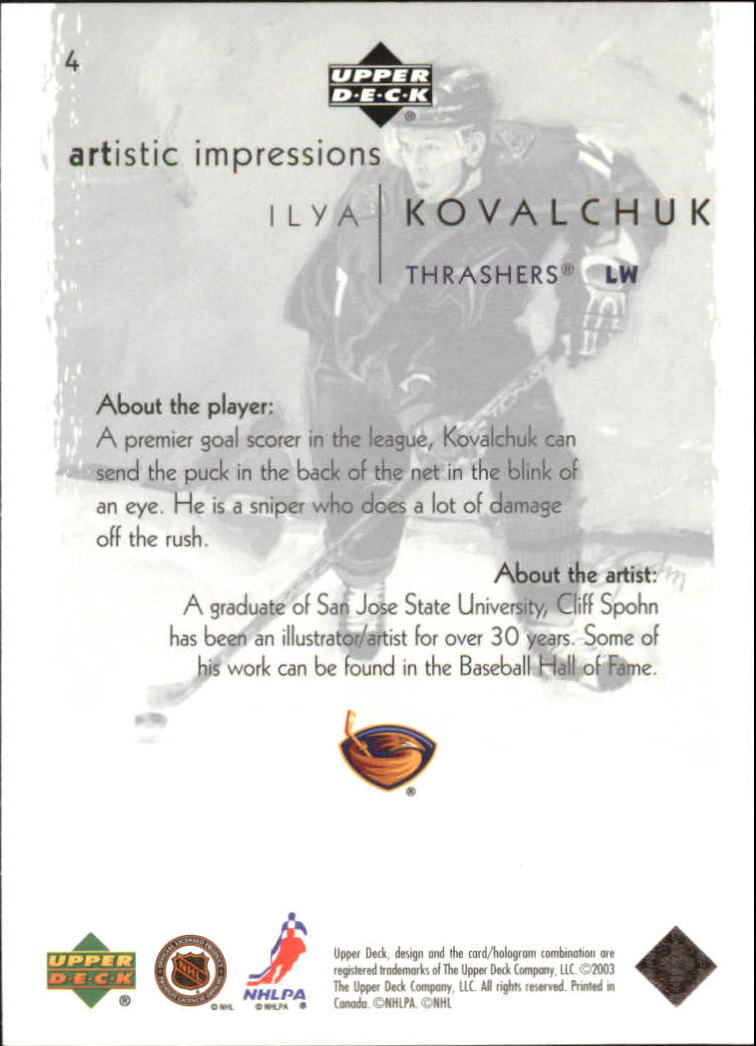 2002-03 Upper Deck Artistic Impressions - #70 Alex Kovalev