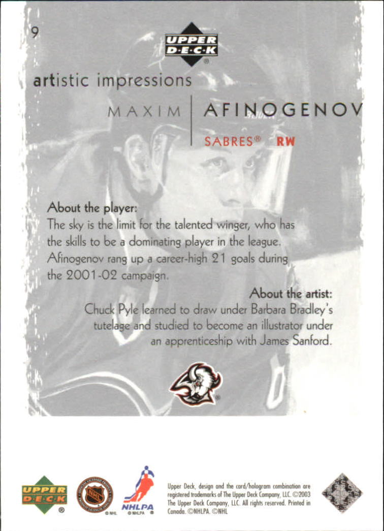 2002-03 Upper Deck Artistic Impressions - #70 Alex Kovalev