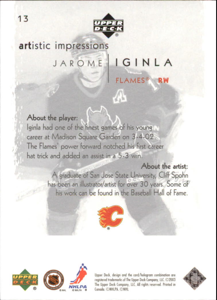 2002-03 Upper Deck Artistic Impressions - #70 Alex Kovalev