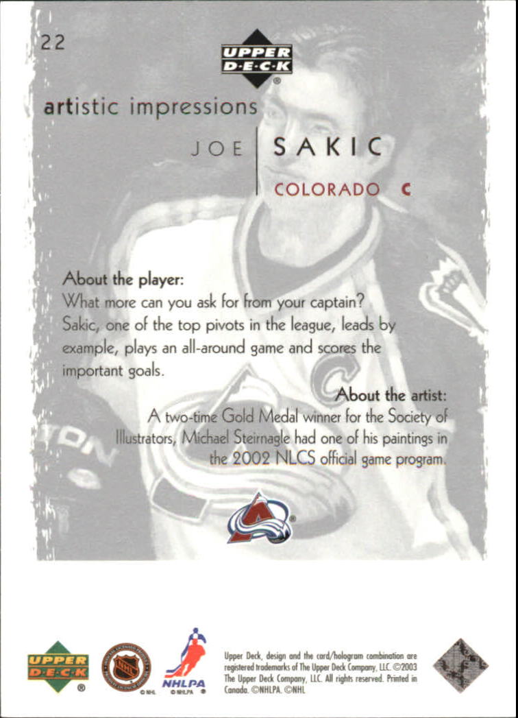 2002-03 Upper Deck Artistic Impressions - #70 Alex Kovalev