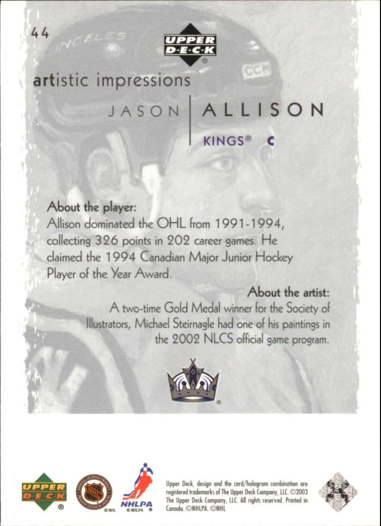 2002-03 Upper Deck Artistic Impressions - #70 Alex Kovalev