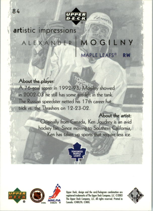 2002-03 Upper Deck Artistic Impressions - #70 Alex Kovalev