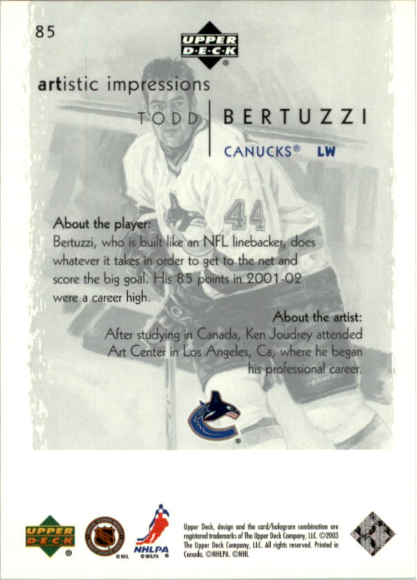 2002-03 Upper Deck Artistic Impressions - #70 Alex Kovalev