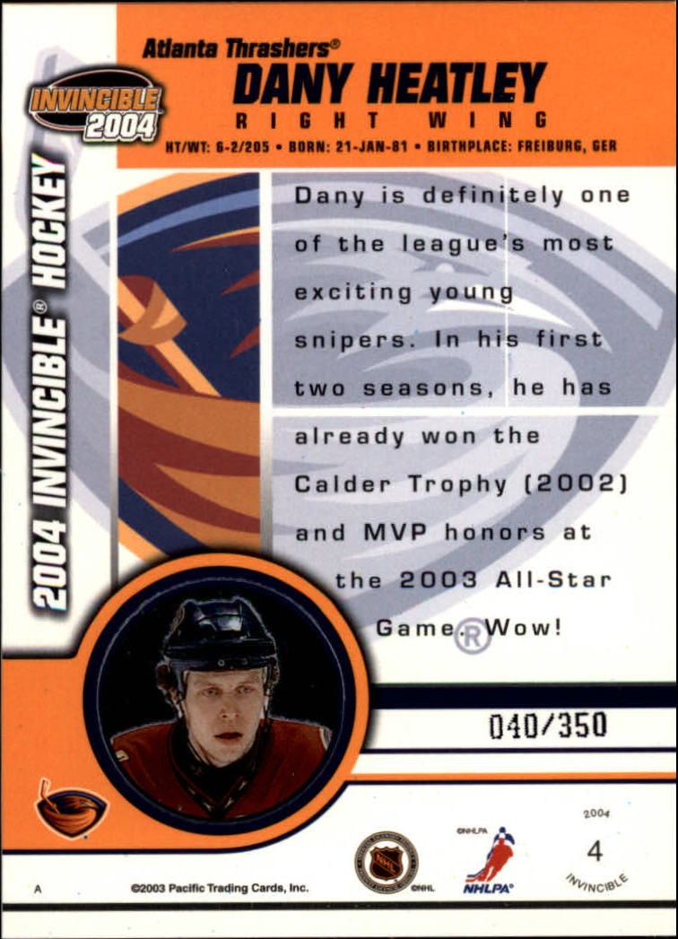 A8813- 2003-04 Pacific Invincible blau HK #S 1-125 -Sie wählen- 15+ KOSTENLOSER US-VERSAND - Bild 9 von 203