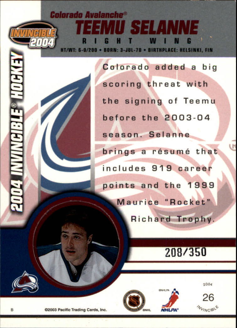 A8813- 2003-04 Pacific Invincible blau HK #S 1-125 -Sie wählen- 15+ KOSTENLOSER US-VERSAND - Bild 39 von 203