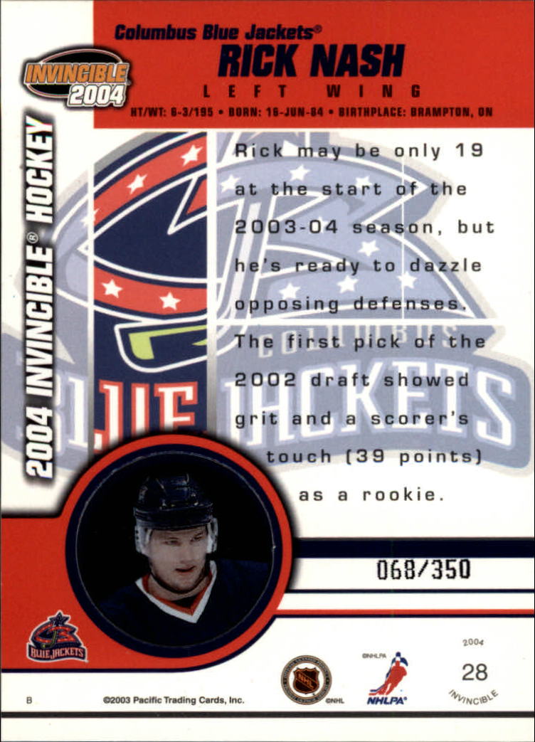 A8813- 2003-04 Pacific Invincible blau HK #S 1-125 -Sie wählen- 15+ KOSTENLOSER US-VERSAND - Bild 43 von 203