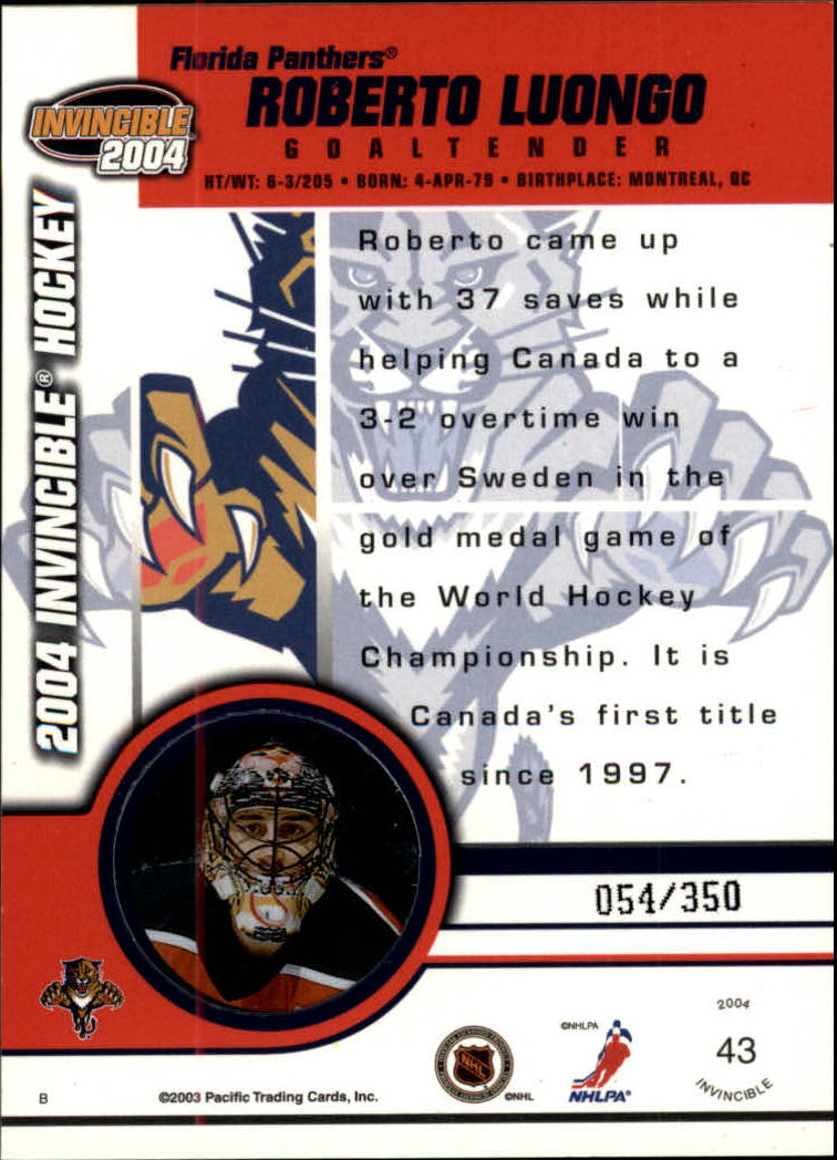 A8813- 2003-04 Pacific Invincible blau HK #S 1-125 -Sie wählen- 15+ KOSTENLOSER US-VERSAND - Bild 61 von 203