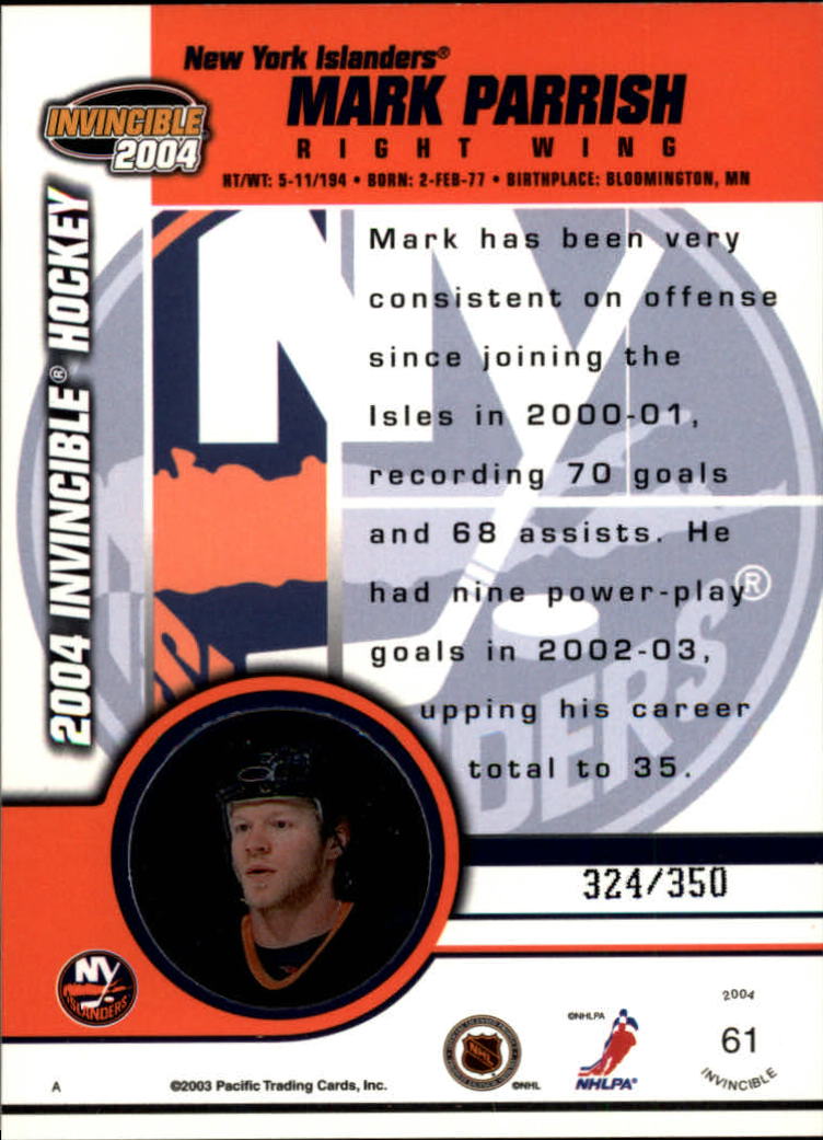 A8813- 2003-04 Pacific Invincible blau HK #S 1-125 -Sie wählen- 15+ KOSTENLOSER US-VERSAND - Bild 91 von 203