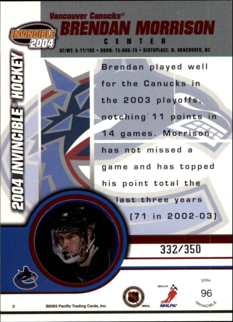 A8813- 2003-04 Pacific Invincible blau HK #S 1-125 -Sie wählen- 15+ KOSTENLOSER US-VERSAND - Bild 153 von 203