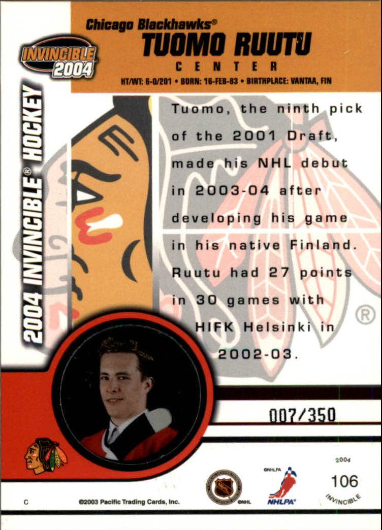 A8813- 2003-04 Pacific Invincible blau HK #S 1-125 -Sie wählen- 15+ KOSTENLOSER US-VERSAND - Bild 169 von 203