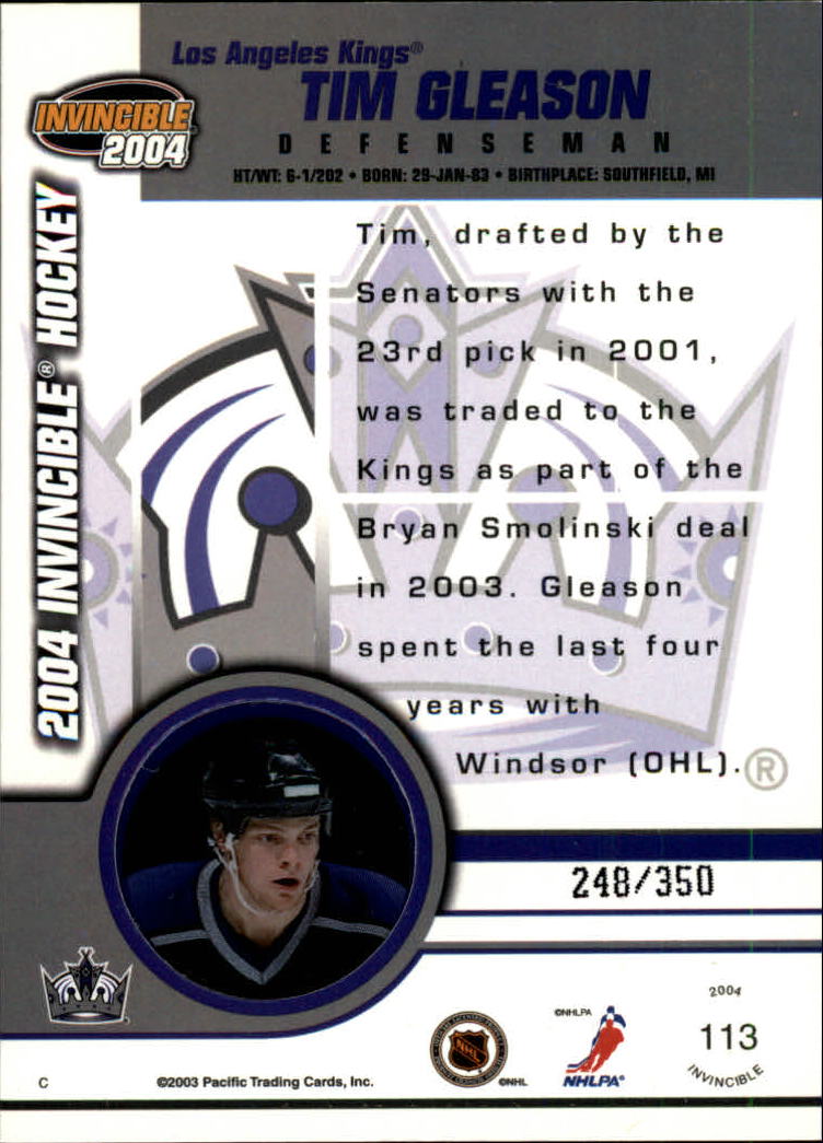 A8813- 2003-04 Pacific Invincible blau HK #S 1-125 -Sie wählen- 15+ KOSTENLOSER US-VERSAND - Bild 183 von 203