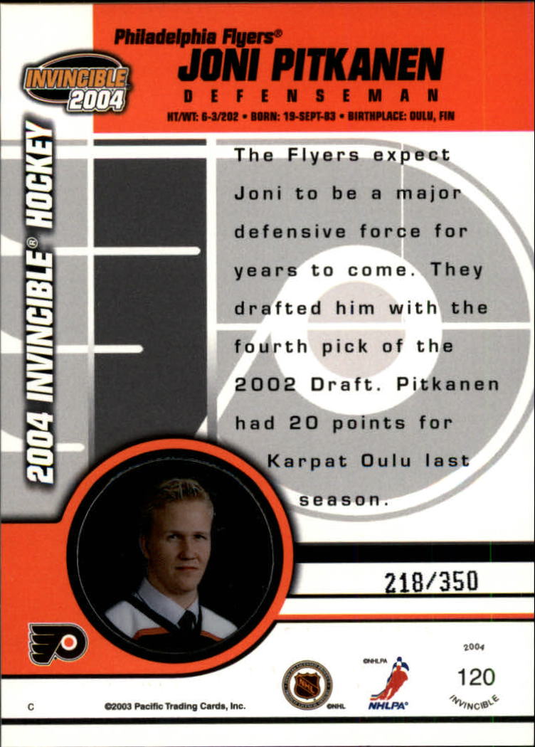 A8813- 2003-04 Pacific Invincible blau HK #S 1-125 -Sie wählen- 15+ KOSTENLOSER US-VERSAND - Bild 195 von 203