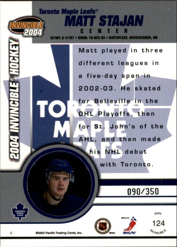 A8813- 2003-04 Pacific Invincible blau HK #S 1-125 -Sie wählen- 15+ KOSTENLOSER US-VERSAND - Bild 201 von 203