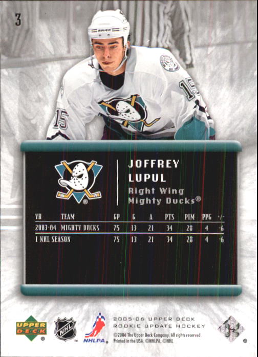 2005-06 Upper Deck Rookie Update Hockey Card Pick - Picture 7 of 215