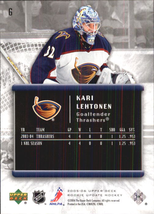 2005-06 Upper Deck Rookie Update Hockey Card Pick - Picture 13 of 215