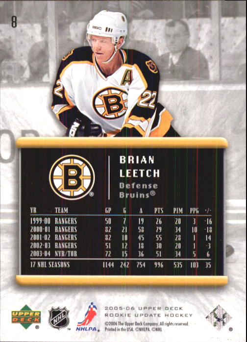 2005-06 Upper Deck Rookie Update Hockey Card Pick - Picture 17 of 215