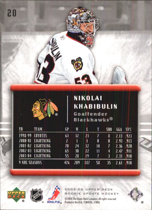 2005-06 Upper Deck Rookie Update Hockey Card Pick - Picture 39 of 215
