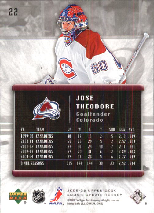 2005-06 Upper Deck Rookie Update Hockey Card Pick - Picture 43 of 215