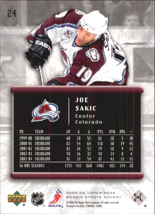 2005-06 Upper Deck Rookie Update Hockey Card Pick - Picture 47 of 215