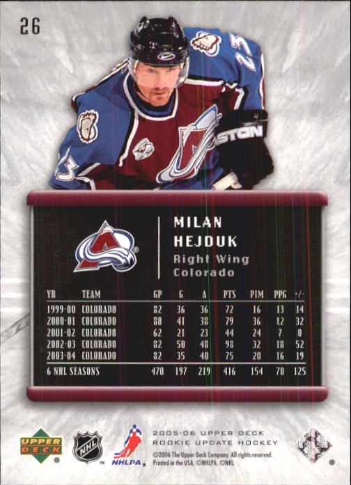 2005-06 Upper Deck Rookie Update Hockey Card Pick - Picture 51 of 215