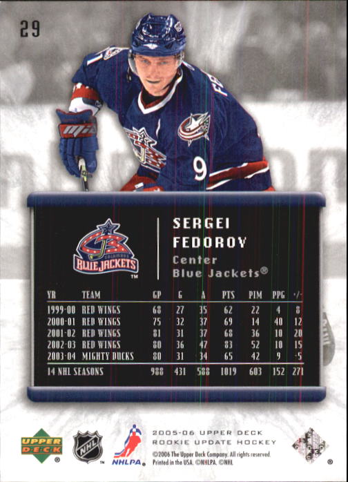 2005-06 Upper Deck Rookie Update Hockey Card Pick - Picture 57 of 215