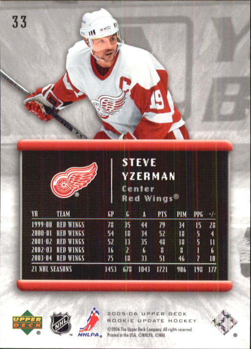 2005-06 Upper Deck Rookie Update Hockey Card Pick - Picture 65 of 215