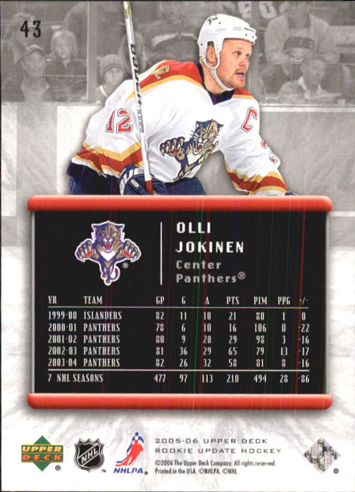 2005-06 Upper Deck Rookie Update Hockey Card Pick - Picture 83 of 215