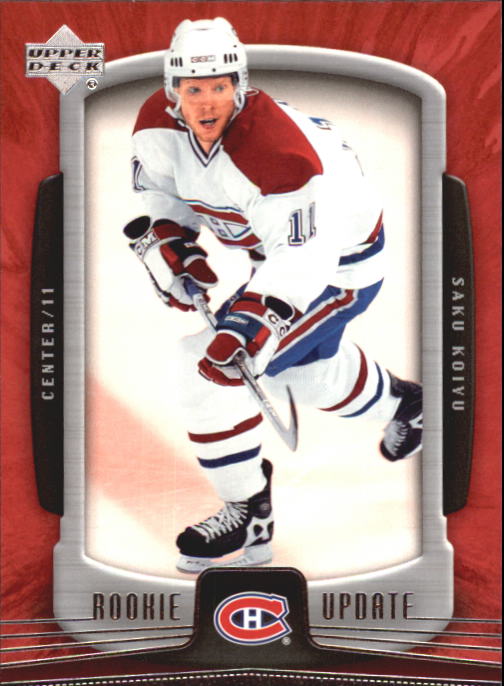 2005-06 Upper Deck Rookie Update Hockey Card Pick - Picture 94 of 215