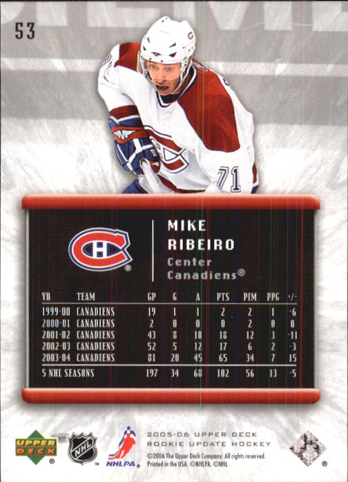2005-06 Upper Deck Rookie Update Hockey Card Pick - Picture 101 of 215