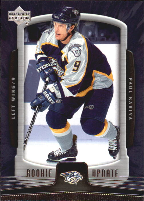 2005-06 Upper Deck Rookie Update Hockey Card Pick - Picture 102 of 215
