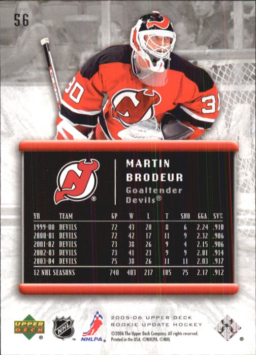 2005-06 Upper Deck Rookie Update Hockey Card Pick - Picture 107 of 215