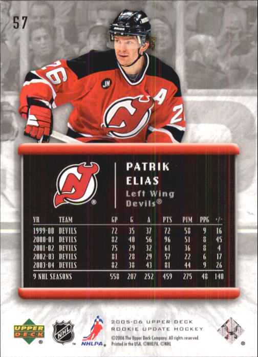 2005-06 Upper Deck Rookie Update Hockey Card Pick - Picture 109 of 215