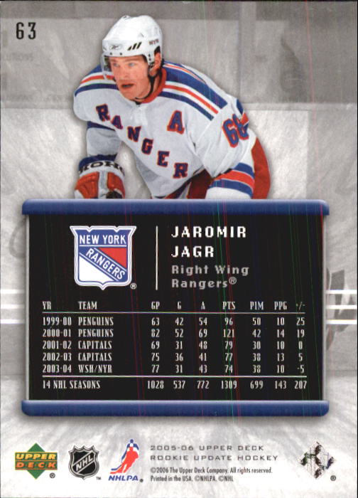 2005-06 Upper Deck Rookie Update Hockey Card Pick - Picture 121 of 215