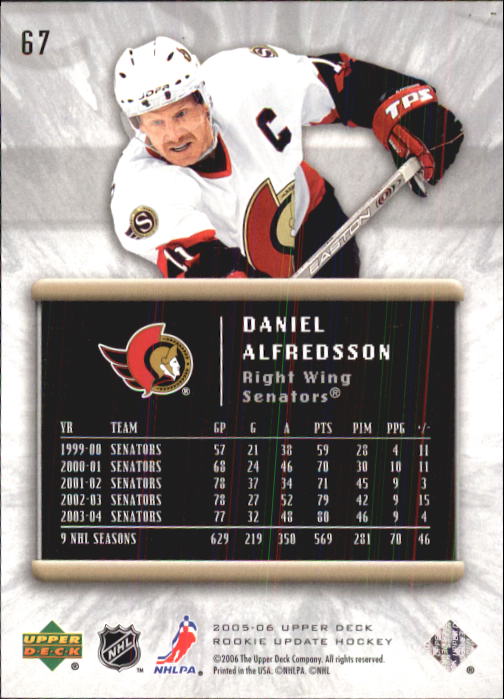 2005-06 Upper Deck Rookie Update Hockey Card Pick - Picture 129 of 215