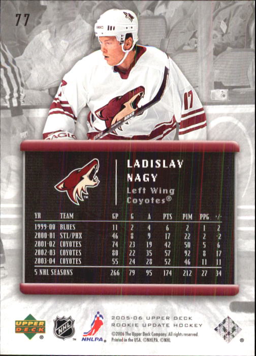 2005-06 Upper Deck Rookie Update Hockey Card Pick - Picture 149 of 215