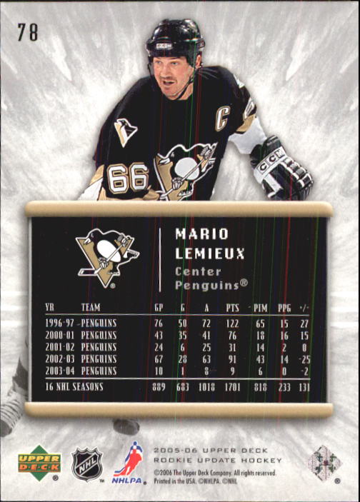 2005-06 Upper Deck Rookie Update Hockey Card Pick - Picture 151 of 215