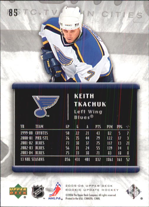 2005-06 Upper Deck Rookie Update Hockey Card Pick - Picture 163 of 215