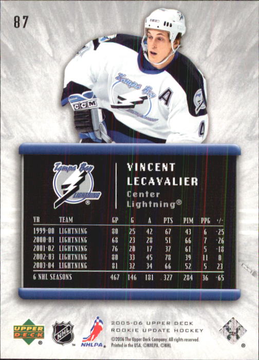 2005-06 Upper Deck Rookie Update Hockey Card Pick - Picture 167 of 215