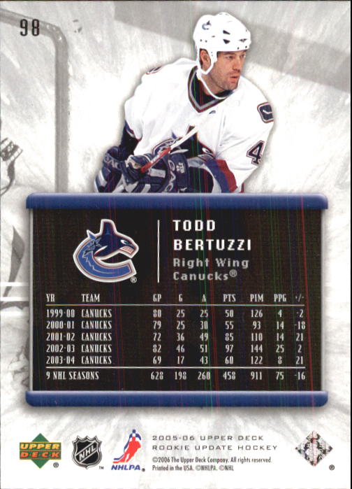 2005-06 Upper Deck Rookie Update Hockey Card Pick - Picture 189 of 215