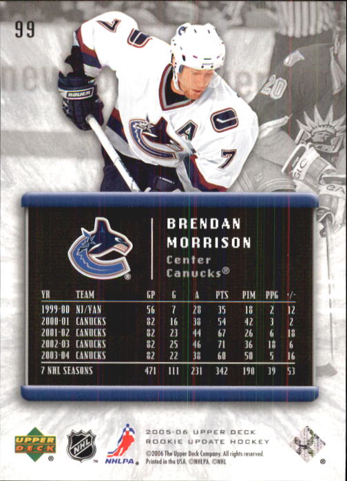 2005-06 Upper Deck Rookie Update Hockey Card Pick - Picture 191 of 215