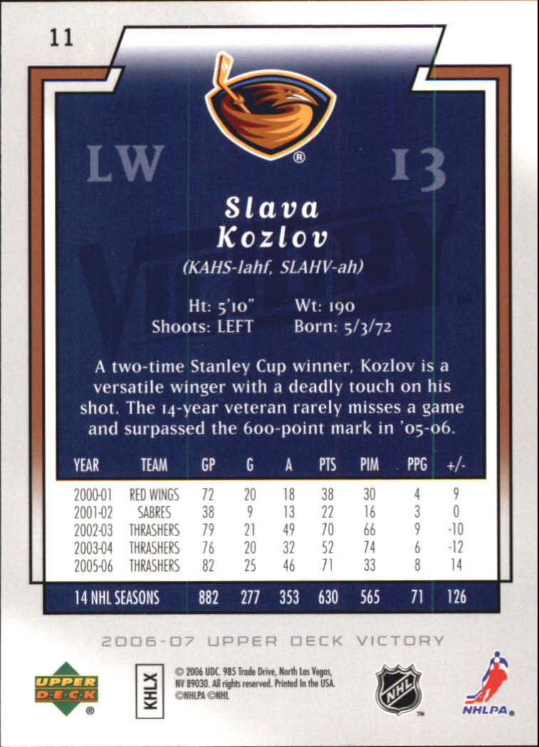 2006-07 Victory - #137 Dominik Hasek