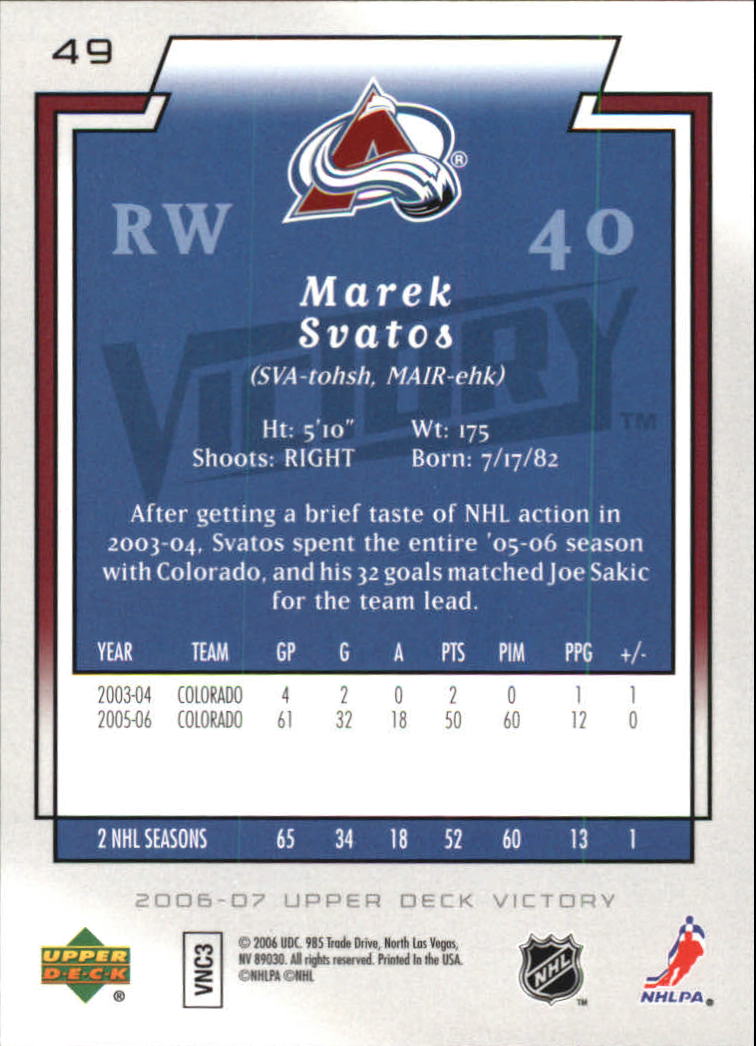 2006-07 Victory - #137 Dominik Hasek