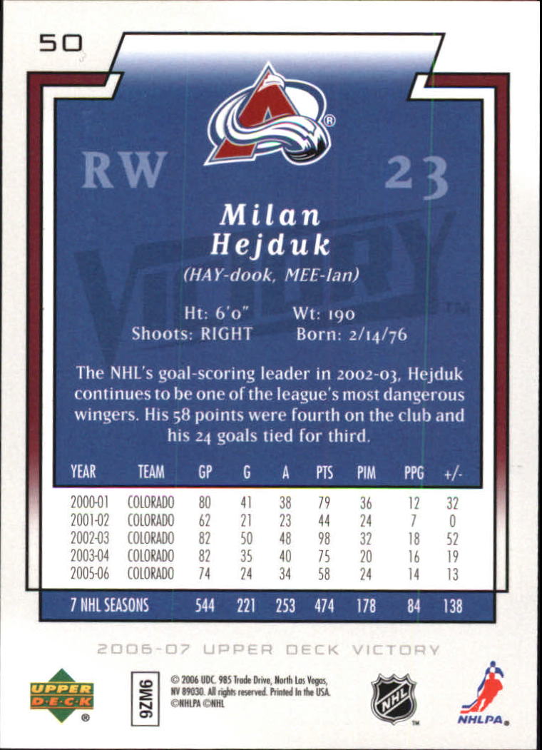 2006-07 Victory - #137 Dominik Hasek