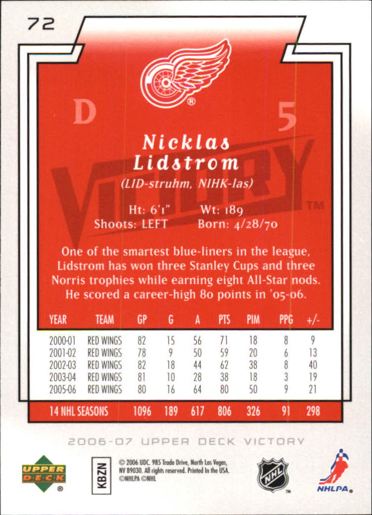 2006-07 Victory - #137 Dominik Hasek