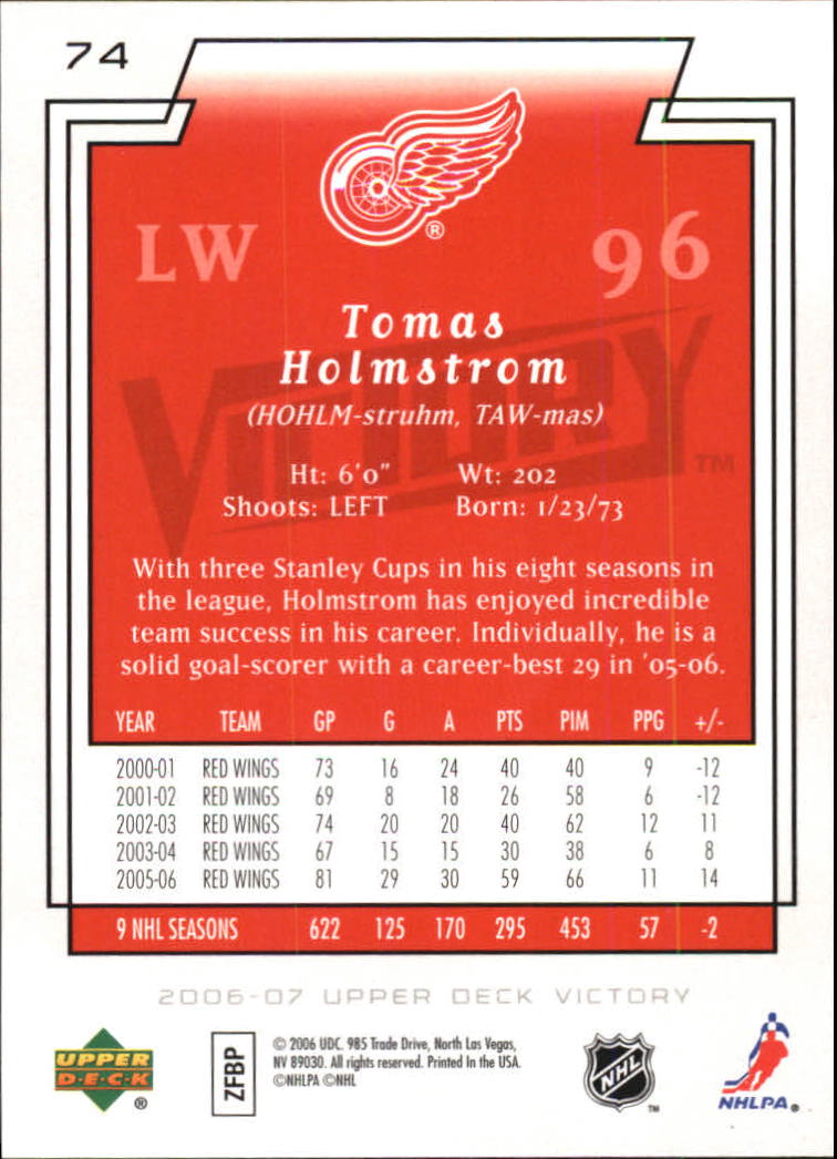 2006-07 Victory - #137 Dominik Hasek