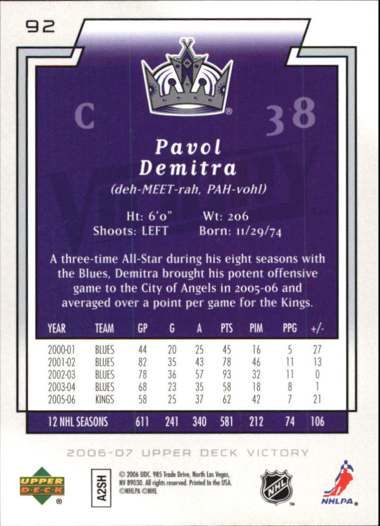 2006-07 Victory - #137 Dominik Hasek