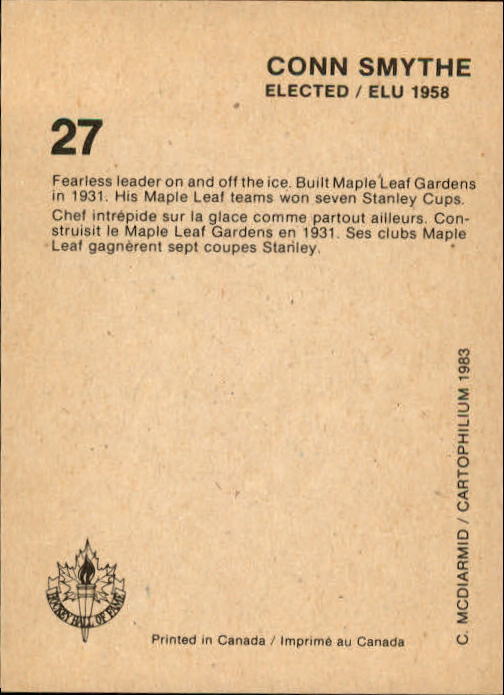 10+ FREE SHIP Details about / 1983 Hall of Fame Hockey Card #s 1-240 - You Pick A5500