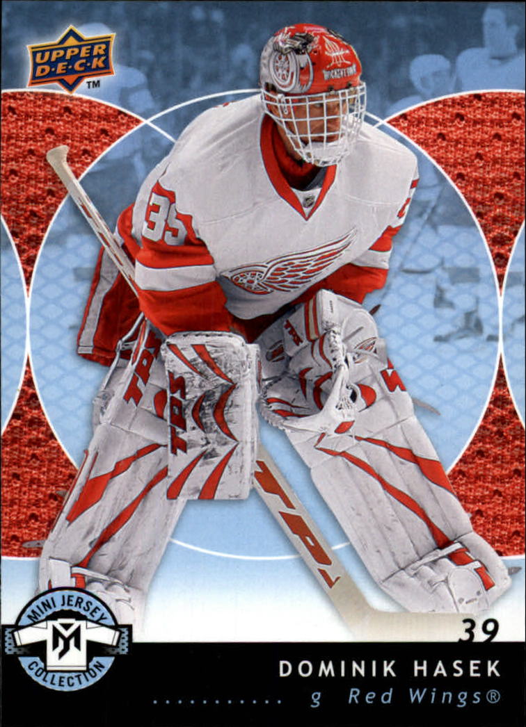 Dominik Hasek Hockey Card 2007-08 UD Mini Jersey Collection #35 Dominik Hasek 
