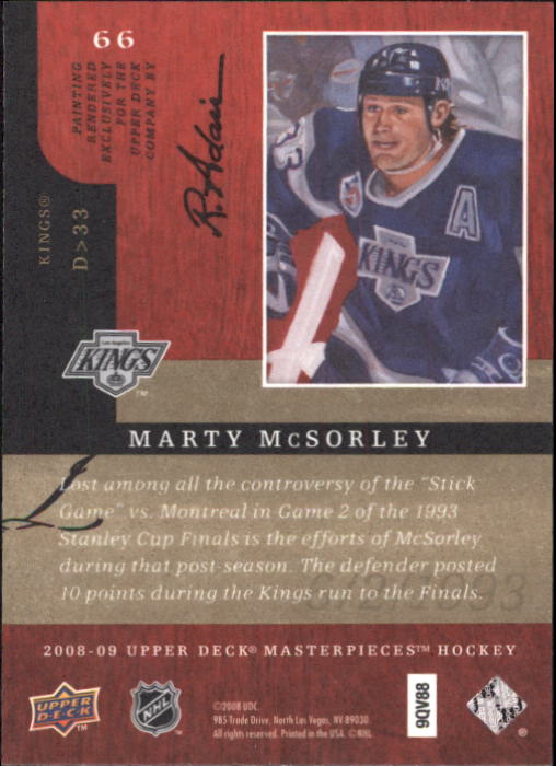 2008-09 UD Masterpieces Hockey Card Pick